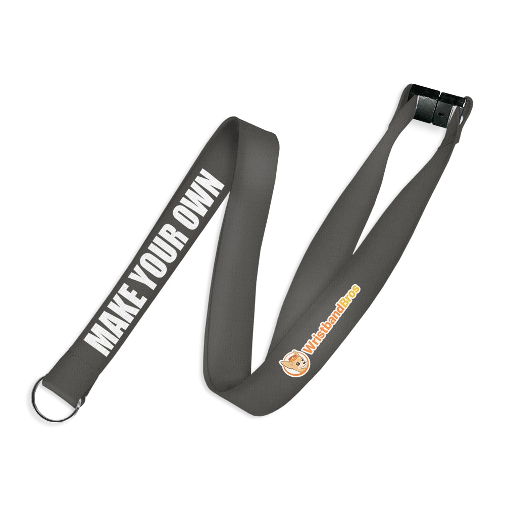 Polyester Lanyard With Key Ring & Safety Breakaway Mechanism